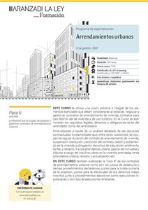 Programa de especialización: Arrendamientos urbanos -Edición No Bonificable